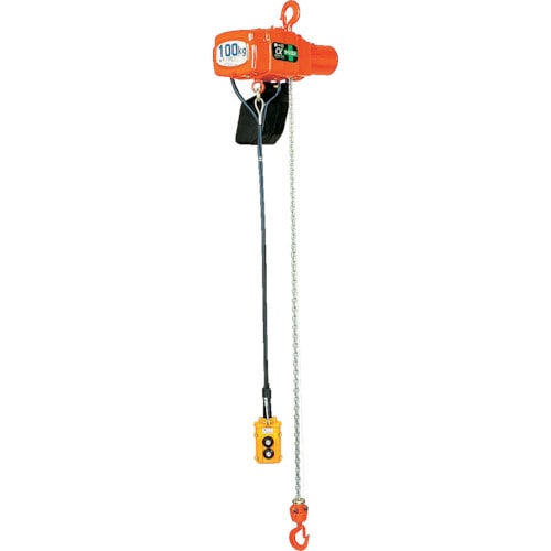 トラスコ中山 象印 α型電気チェーンブロック・160kg・6m・単相100V (αS-016 6m)(ご注文単位1台)【直送品】