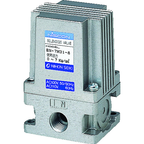 トラスコ中山 日本精器 3方向電磁弁 8AAC100V7Mシリーズ(ご注文単位1台)【直送品】