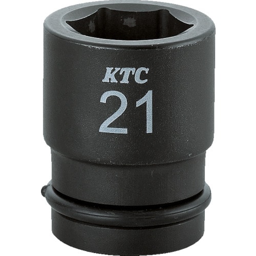 トラスコ中山 KTC 12.7sq.インパクトレンチ用ソケット(標準) ピン・リング付 対辺寸法19mm 全長40mm(ご注文単位1個)【直送品】