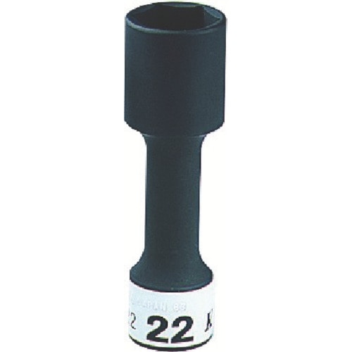 トラスコ中山 KTC 12.7sq.インパクトレンチ用ホイールナットソケットビット(薄肉) 22mm(ご注文単位1個)【直送品】