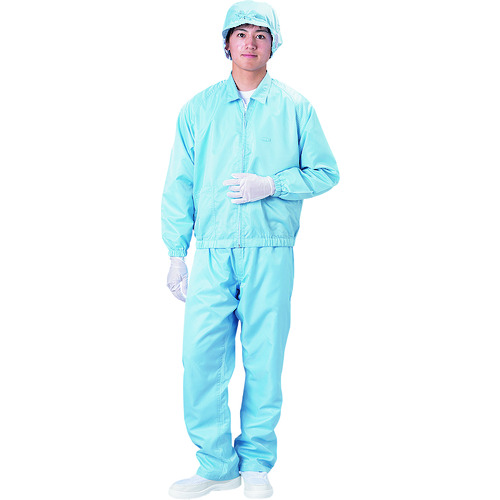 トラスコ中山 ブラストン ジャケット(衿付)-青-M(ご注文単位1着)【直送品】