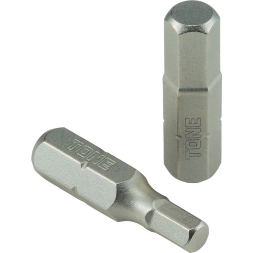 トラスコ中山 TONE オフセット式ラチェットドライバー用ビット ヘキサゴンビット 二面幅寸法5mm(ご注文単位1セット)【直送品】