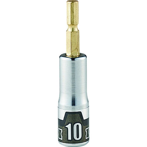 トラスコ中山 KTC インパクトドライバ用ソケットビット 難攻不落 10mm(ご注文単位1個)【直送品】