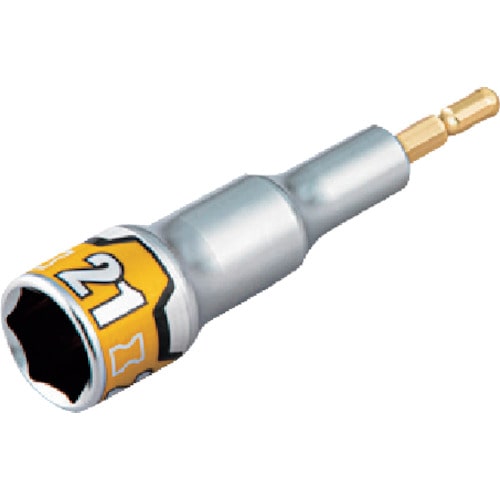 トラスコ中山 KTC 40V対応 インパクトドライバ用ソケットビット 21mm(ご注文単位1個)【直送品】