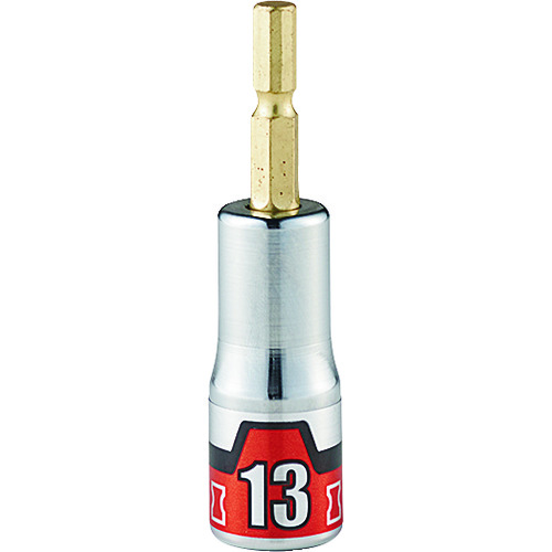 トラスコ中山 KTC インパクトドライバ用ショートソケットビット 難攻不落 13mm(ご注文単位1個)【直送品】
