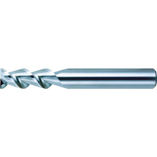 トラスコ中山 三菱 2枚刃アルミ加工用 超硬スクエアエンドミルミディアム刃長(M)16mm(ご注文単位1本)【直送品】