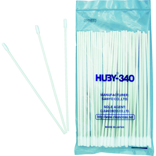 トラスコ中山 HUBY HUBY 工業用綿棒(先端筒型/モーターアッセイ)CA-010SP (50本入)(ご注文単位1袋)【直送品】