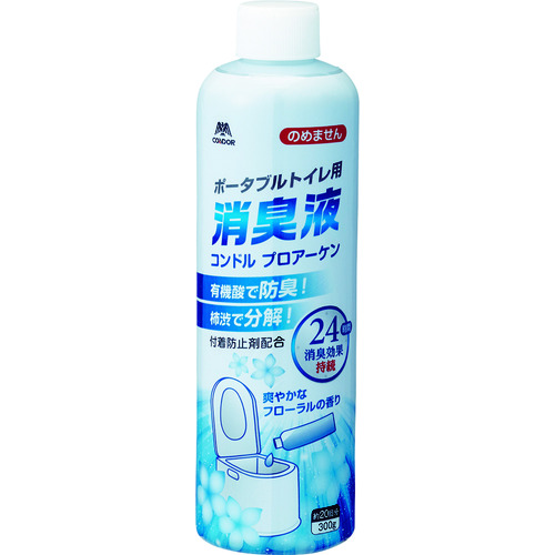 トラスコ中山 コンドル 仮設トイレ・ポータブルトイレ用消臭液 プロアーケン 300g(ご注文単位1本)【直送品】