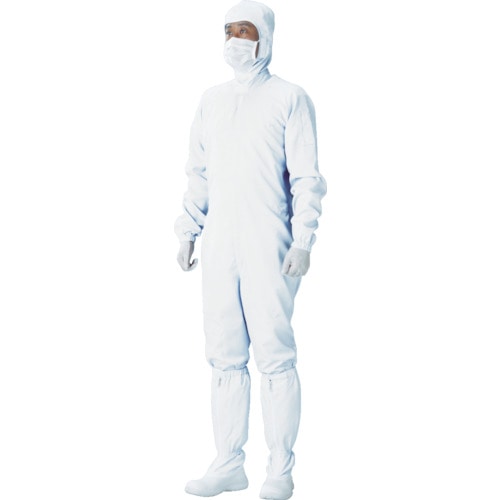 トラスコ中山 ADCLEAN クリーンスーツ ホワイト L 401-3727(ご注文単位1着)【直送品】