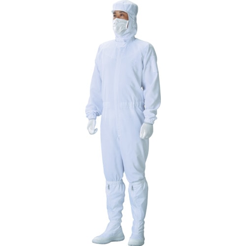 トラスコ中山 ADCLEAN クリーンスーツ ホワイト M 401-3867(ご注文単位1着)【直送品】
