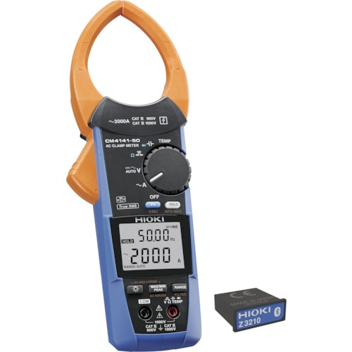トラスコ中山 HIOKI ACクランプメータワイヤレスセット CM4141-90(ご注文単位1台)【直送品】