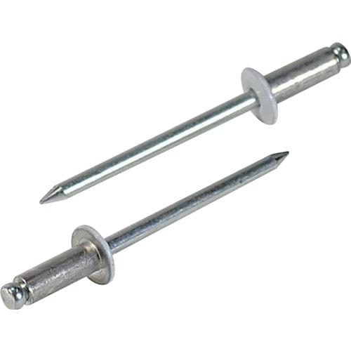 トラスコ中山 エビ カラーブラインドリベット5-3アルミ/スチール(300本入)リベット長8.9mm ホワイト(ご注文単位1箱)【直送品】