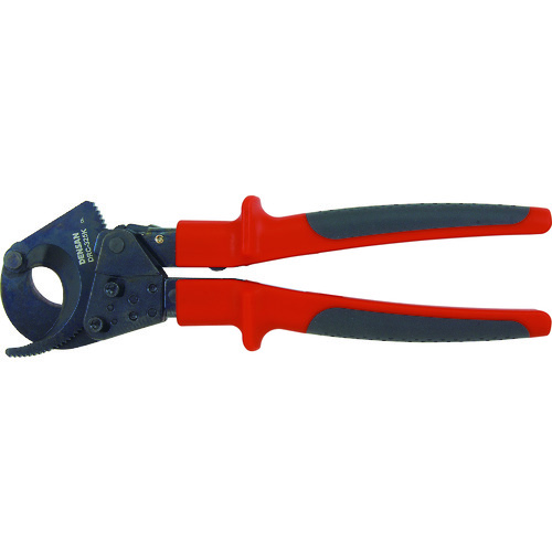 トラスコ中山 デンサン ラチェットケーブルカッター(ご注文単位1個)【直送品】