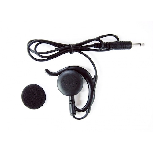 トラスコ中山 アルインコ DJPX5用耳掛け型ストレートコードイヤホン黒(ご注文単位1個)【直送品】