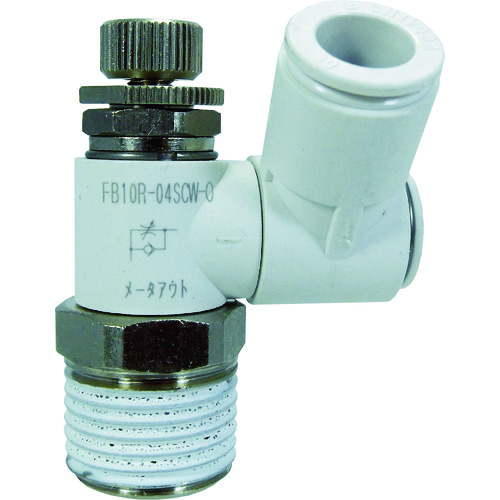 トラスコ中山 チヨダ ファイブスピードコントローラβ白メーターアウト10mm・R1/2(ご注文単位1個)【直送品】