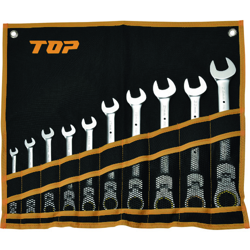 トラスコ中山 TOP 首振りロックラチェットコンビセット 159-4703(ご注文単位1セット)【直送品】