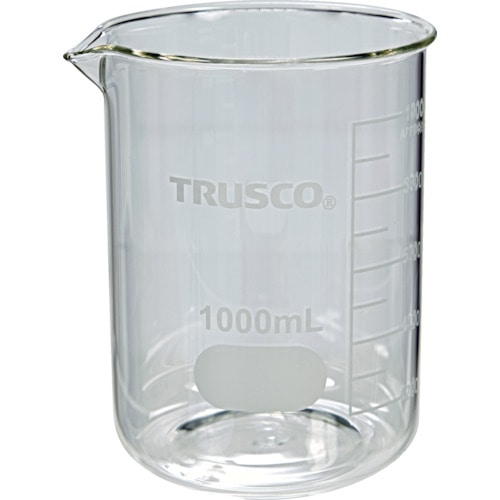 トラスコ中山 TRUSCO ガラスビーカー 1000ml(ご注文単位1個)【直送品】
