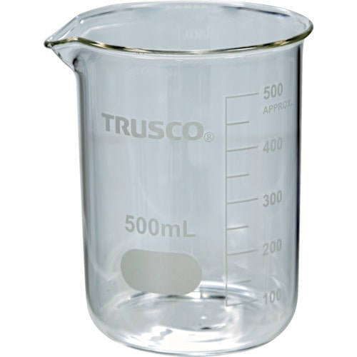 トラスコ中山 TRUSCO ガラスビーカー 500ml(ご注文単位1個)【直送品】