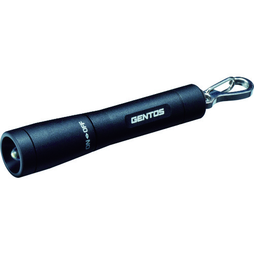 トラスコ中山 GENTOS LEDペンライト(電池式) LEDキーライト GK-002B 明るさ15lm 黒(ご注文単位1個)【直送品】