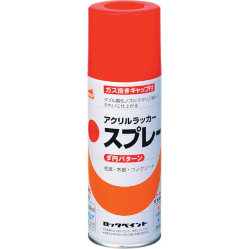 トラスコ中山 ロック 元気アクリルラッカースプレー クリヤー 300ml(ご注文単位1本)【直送品】
