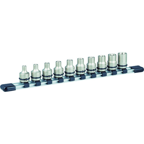トラスコ中山 TONE インパクト用トルクスソケットセット(ホルダー付) 10pcs(ご注文単位1セット)【直送品】
