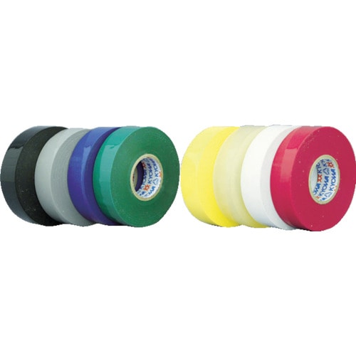 トラスコ中山 パイロン ビニルテープ 19mm×10m 緑 10巻入り(ご注文単位1パック)【直送品】