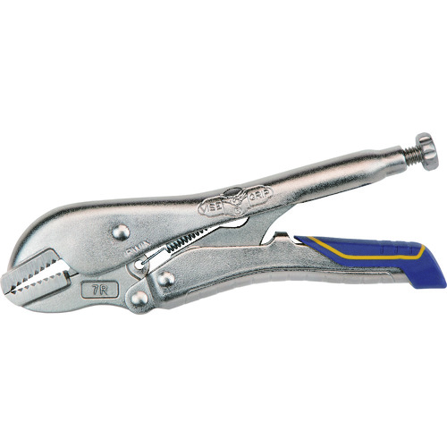 トラスコ中山 IRWIN ロッキングプライヤー 7R FR ストレ-トジョ- 175mm(ご注文単位1個)【直送品】