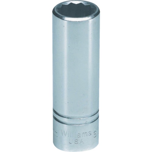 トラスコ中山 WILLIAMS 1/2ドライブ ディープソケット 12角 21mm(ご注文単位1個)【直送品】