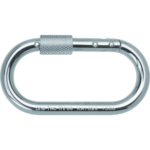 トラスコ中山 123 カラビナ 鉄KA102ダブルストッパー(ご注文単位1個)【直送品】