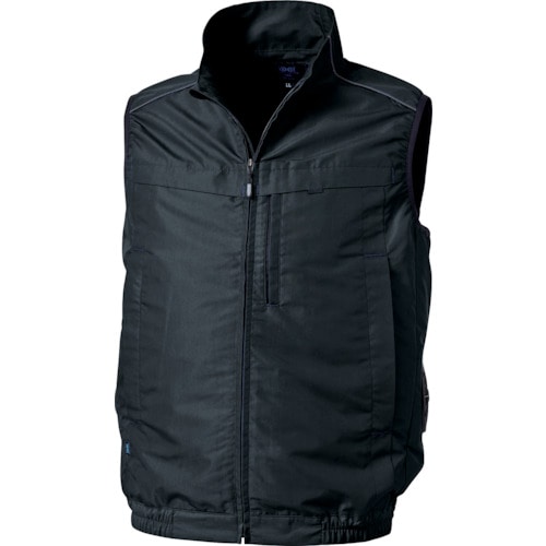 トラスコ中山 空調服 空調服 ベスト(横ファン) ブラック 3L(ご注文単位1着)【直送品】