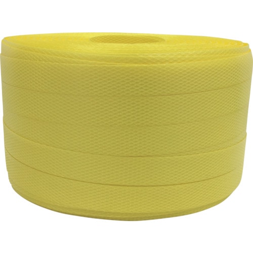 トラスコ中山 ユタカメイク 梱包用品 PPバンド 15.5mm×200m イエロー(ご注文単位1巻)【直送品】