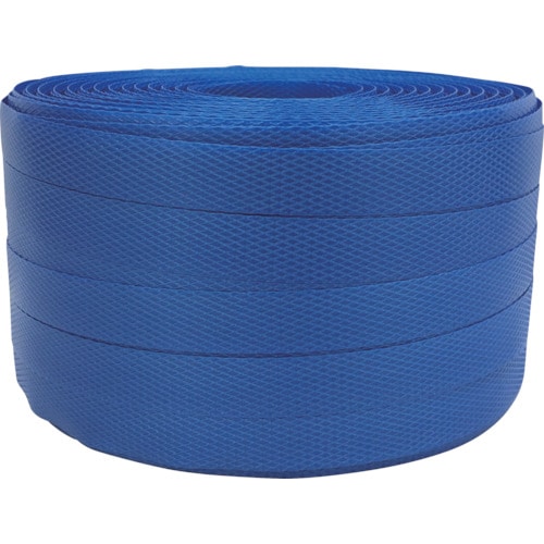 トラスコ中山 ユタカメイク 梱包用品 PPバンド 15.5mm×200m ブルー(ご注文単位1巻)【直送品】