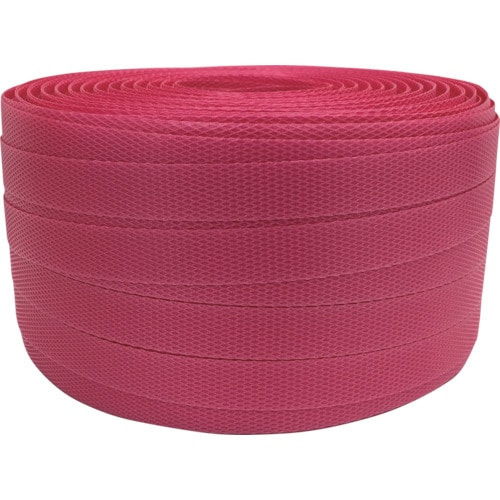 トラスコ中山 ユタカメイク PPバンド 15.5mm×200m レッド(ご注文単位1巻)【直送品】