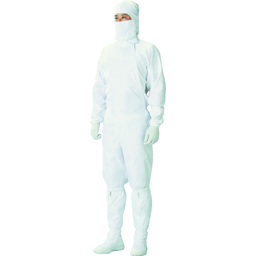 トラスコ中山 ADCLEAN クリーンスーツ 白 S(ご注文単位1着)【直送品】