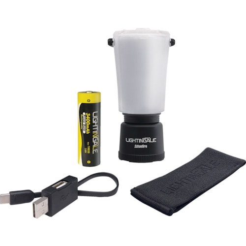 トラスコ中山 ライティンゲイル LEDミニランタンBonfire+3400mAh充電池(ご注文単位1パック)【直送品】