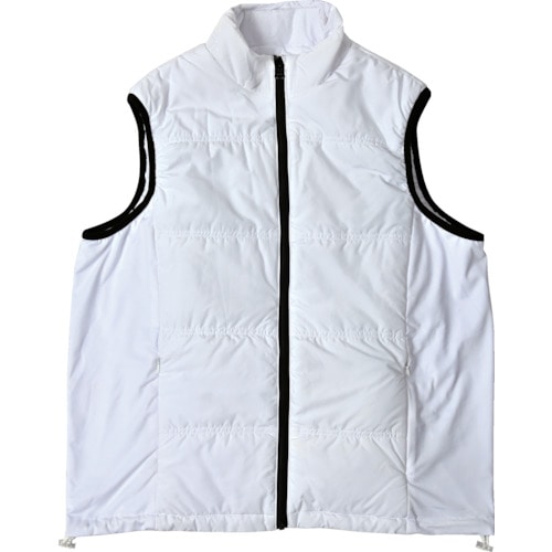 トラスコ中山 リンクサス 速暖ヒートベストEX 服地 ホワイト LL(ご注文単位1着)【直送品】