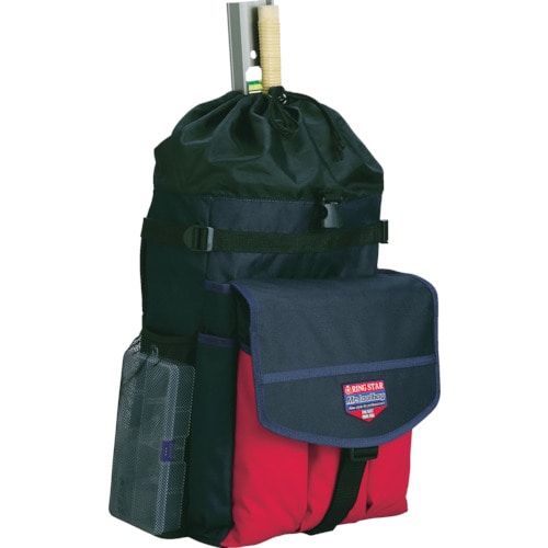 トラスコ中山 リングスター ミスターツールバッグMB-300Rレッド/ブルー(ご注文単位1個)【直送品】