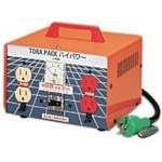 トラスコ中山 日動 昇圧専用トランス 安全型(連続定格) 2KVA 3芯タイプ アース付 過負荷漏電保護兼用ブレーカー付(ご注文単位1台)【直送品】