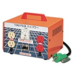 トラスコ中山 日動 昇圧専用トランス 安全型(連続定格) 3KVA 3芯タイプ アース付 過負荷漏電保護兼用ブレーカー付(ご注文単位1台)【直送品】