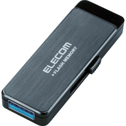 トラスコ中山 エレコム USB3.0フラッシュ 32GB AESセキュリティ機能付 ブラック(ご注文単位1個)【直送品】