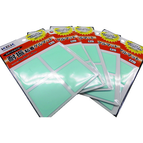トラスコ中山 kgK 耐振粘着ゲルマット(50X50 4枚入り)(ご注文単位1袋)【直送品】