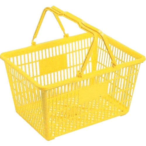 トラスコ中山 リス 買い物かご 118987 MY-24 黄（ご注文単位1個）【直送品】