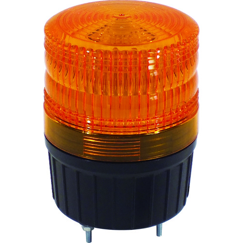 トラスコ中山 日動 小型LED回転灯 LEDフラッシャーランタン90 100V 黄(ご注文単位1台)【直送品】