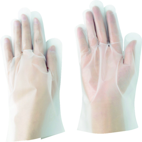 トラスコ中山 エステー NO940ポリエチレン使い切り手袋L 100枚入(ご注文単位1箱)【直送品】