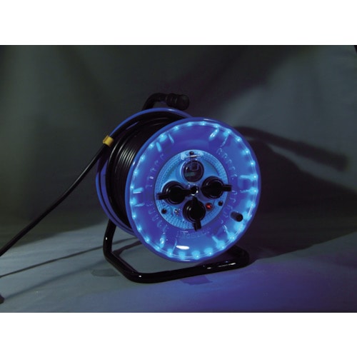 トラスコ中山 日動 電工ドラム 防雨型LEDラインドラム 緑 過負荷漏電保護兼用 30m(ご注文単位1台)【直送品】