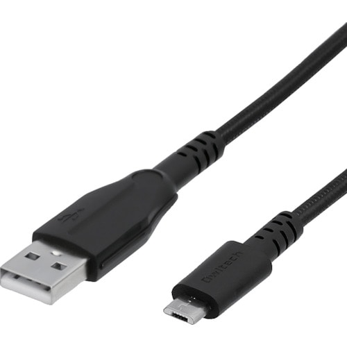 トラスコ中山 オウルテック microUSBケーブル25万回の屈曲試験をクリア断線に強いブラック150CM(ご注文単位1個)【直送品】