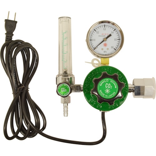 トラスコ中山 SUZUKID レギュレータCR-150 CO2 100%用 ヒーター付(ご注文単位1個)【直送品】