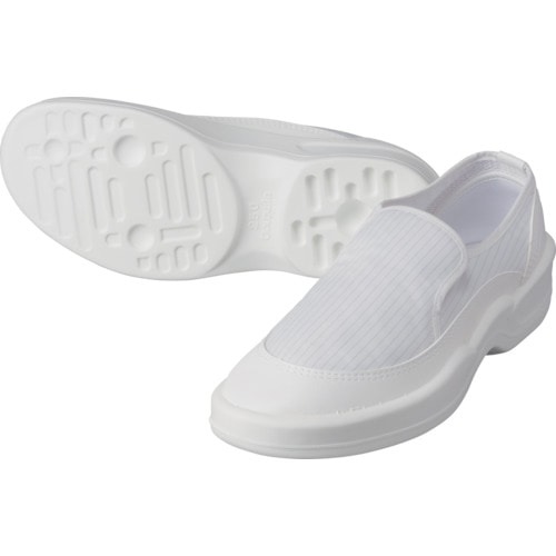 トラスコ中山 ゴールドウイン クリーンシューズ ホワイト 24.5cm(ご注文単位1足)【直送品】