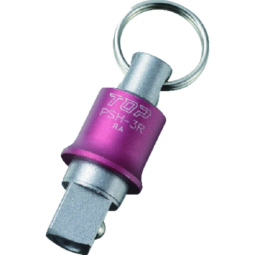 トラスコ中山 TOP 携帯用インパクトソケットホルダー 差込角9.5mm レッド(ご注文単位1個)【直送品】