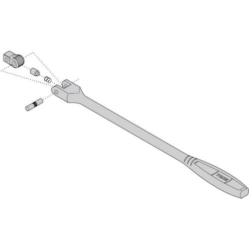 トラスコ中山 TONE スピンナハンドル用パーツ ナットスピンナー リペアキット (NS3 NS3S NS3L)用(ご注文単位1セット)【直送品】